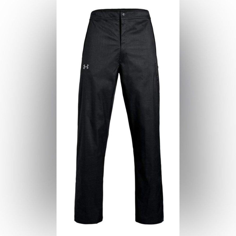 Under Armour: Black Cargo ArmourStorm Wind Proof Pants Relaxed Fit Performance